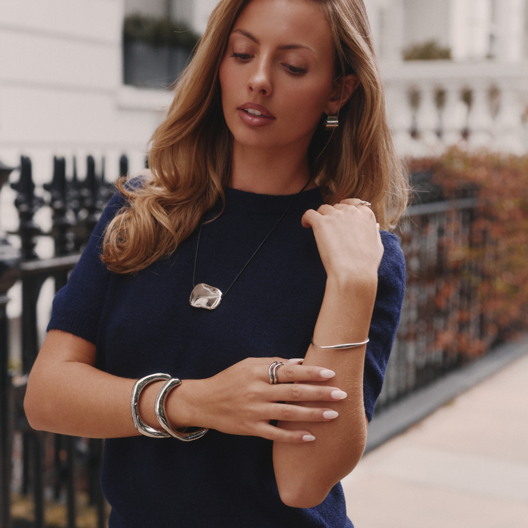 Open Sculptural Bracelet - Belmont Bijou