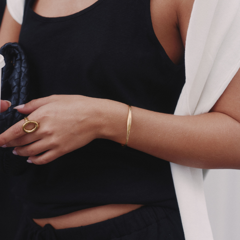 Curved Bracelet - Belmont Bijou