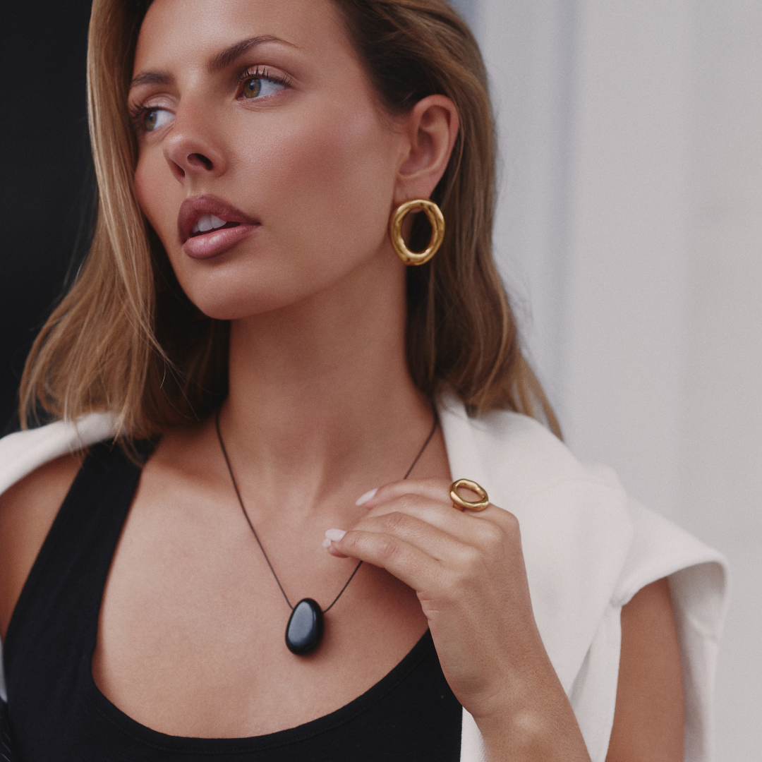 Open Oval Earrings - Belmont Bijou