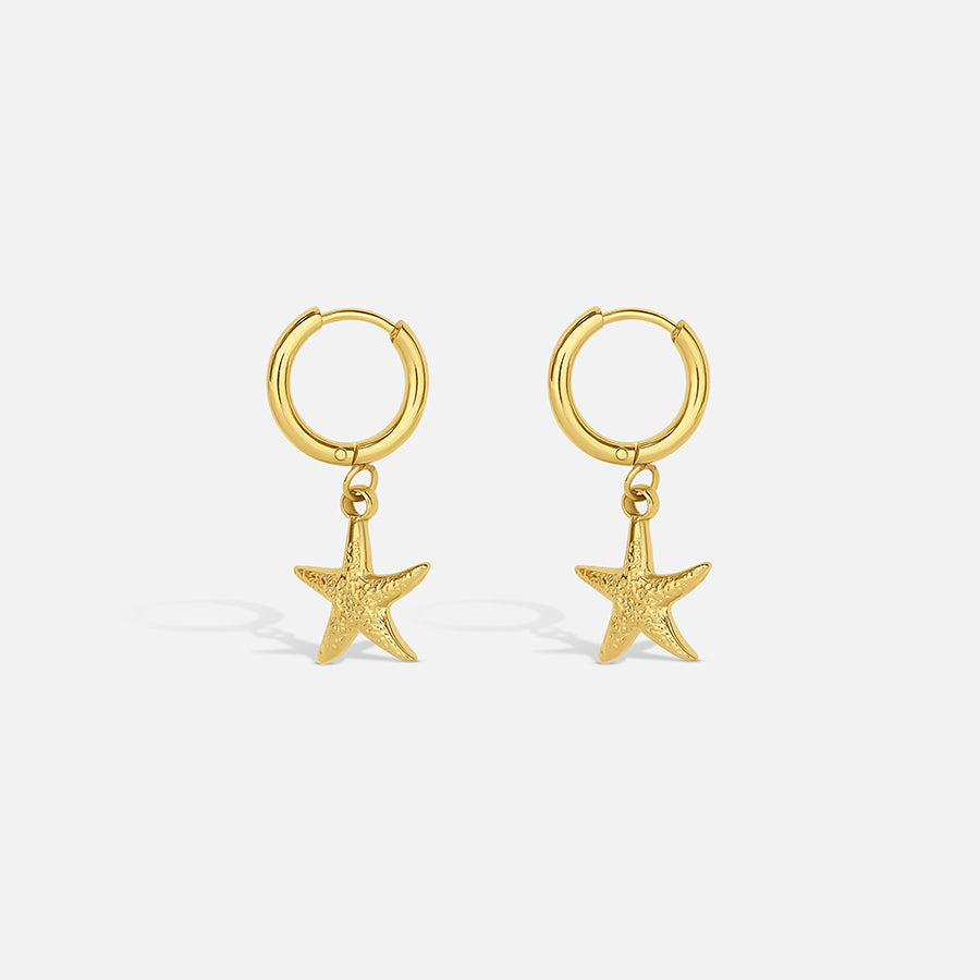 Starfish Dangle Earrings - Belmont Bijou