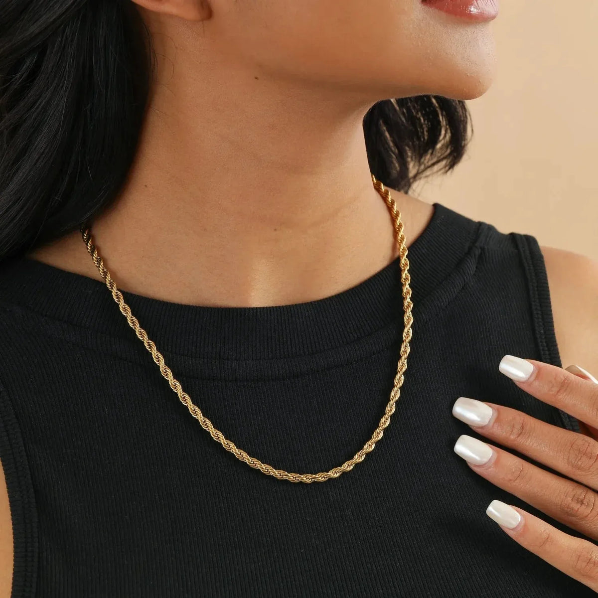 4mm Rope Chain Necklace