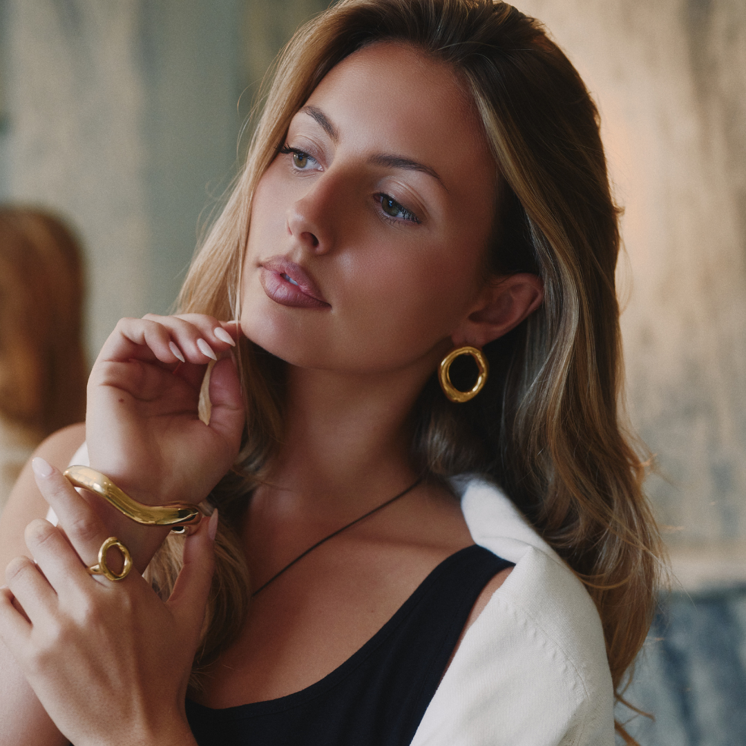 Open Oval Earrings - Belmont Bijou