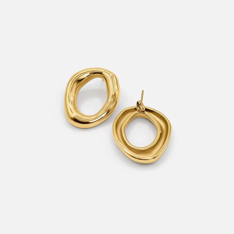 Open Oval Earrings - Belmont Bijou