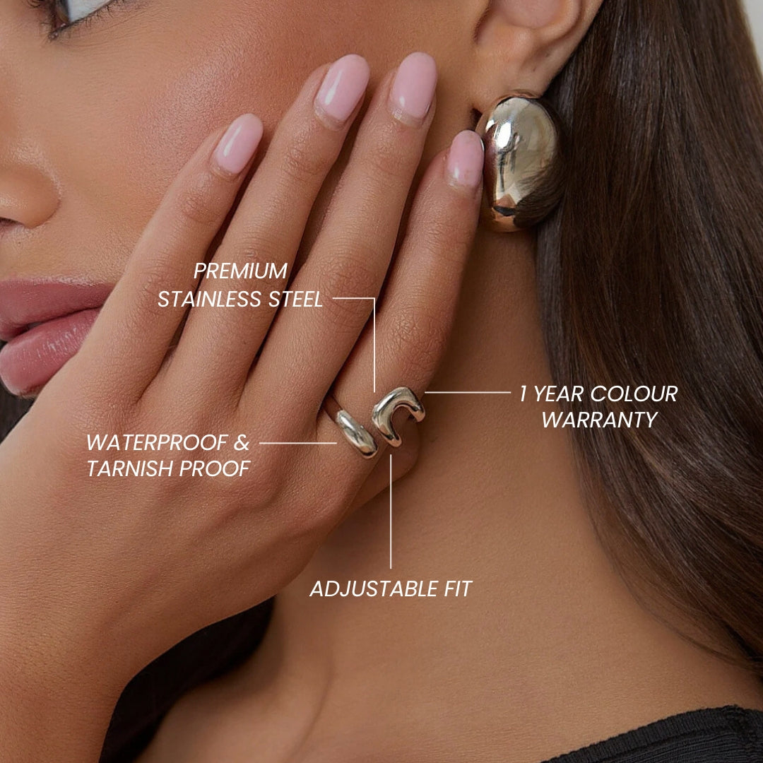 Adjustable Sculptural Ring - Belmont Bijou