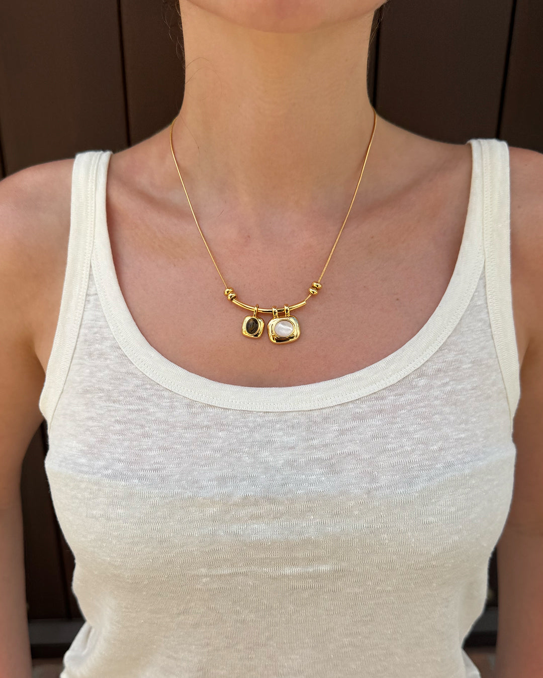 Gemstone Double Necklace