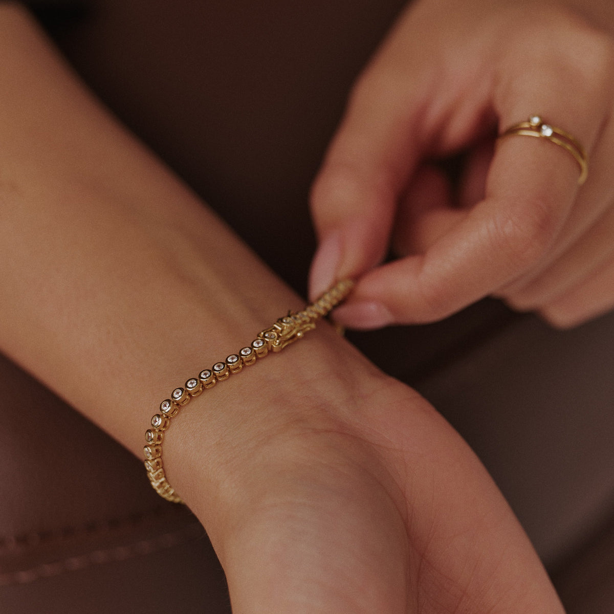 Classic Round Tennis Bracelet - Belmont Bijou