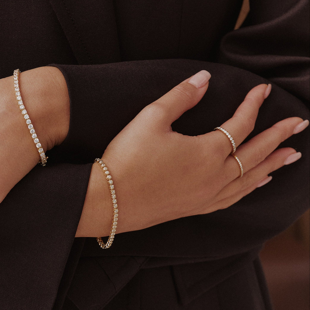 Classic Round Tennis Bracelet - Belmont Bijou