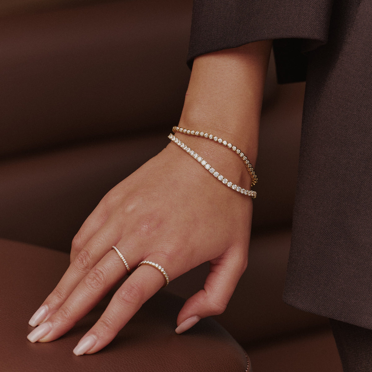 Classic Round Tennis Bracelet - Belmont Bijou