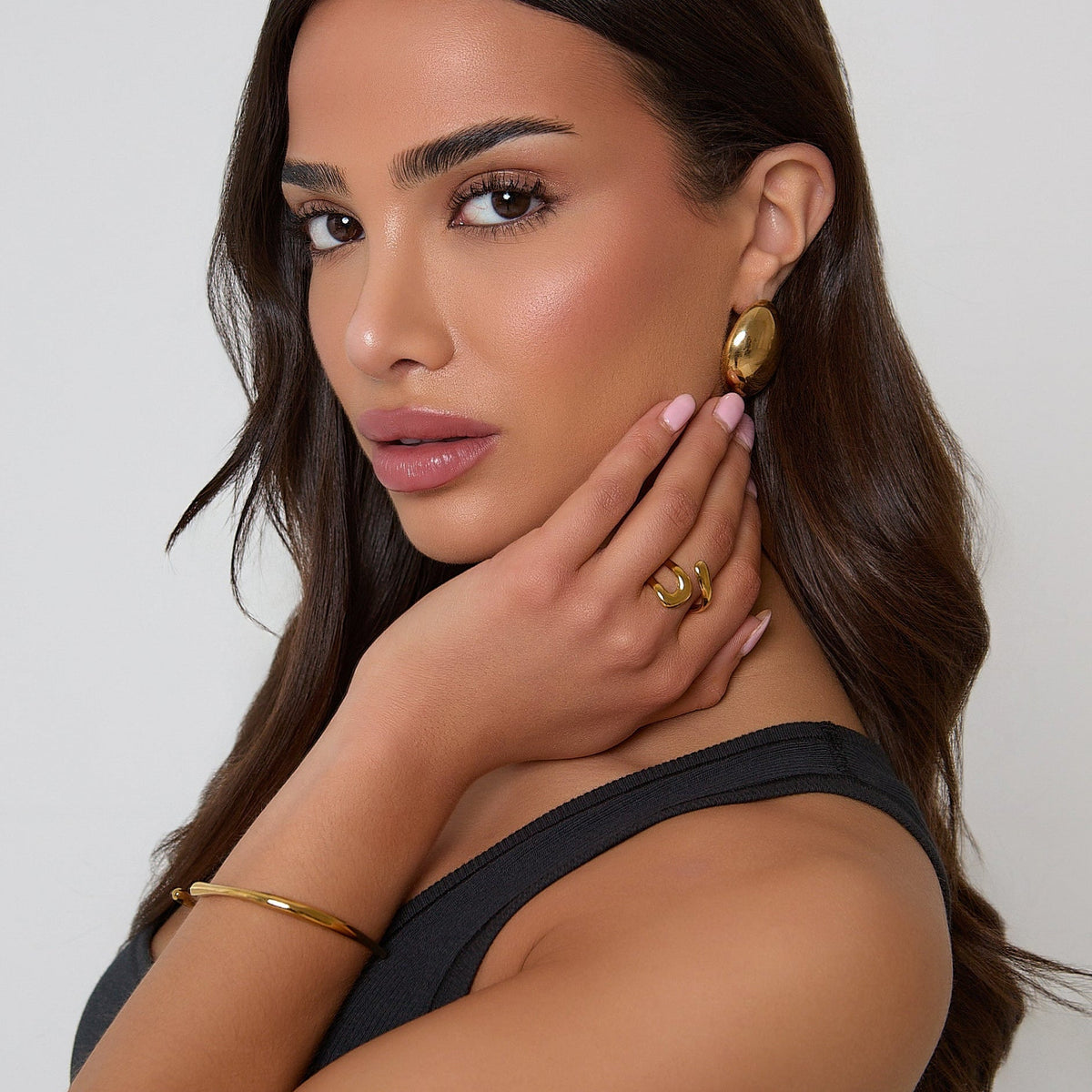 Curved Bracelet - Belmont Bijou