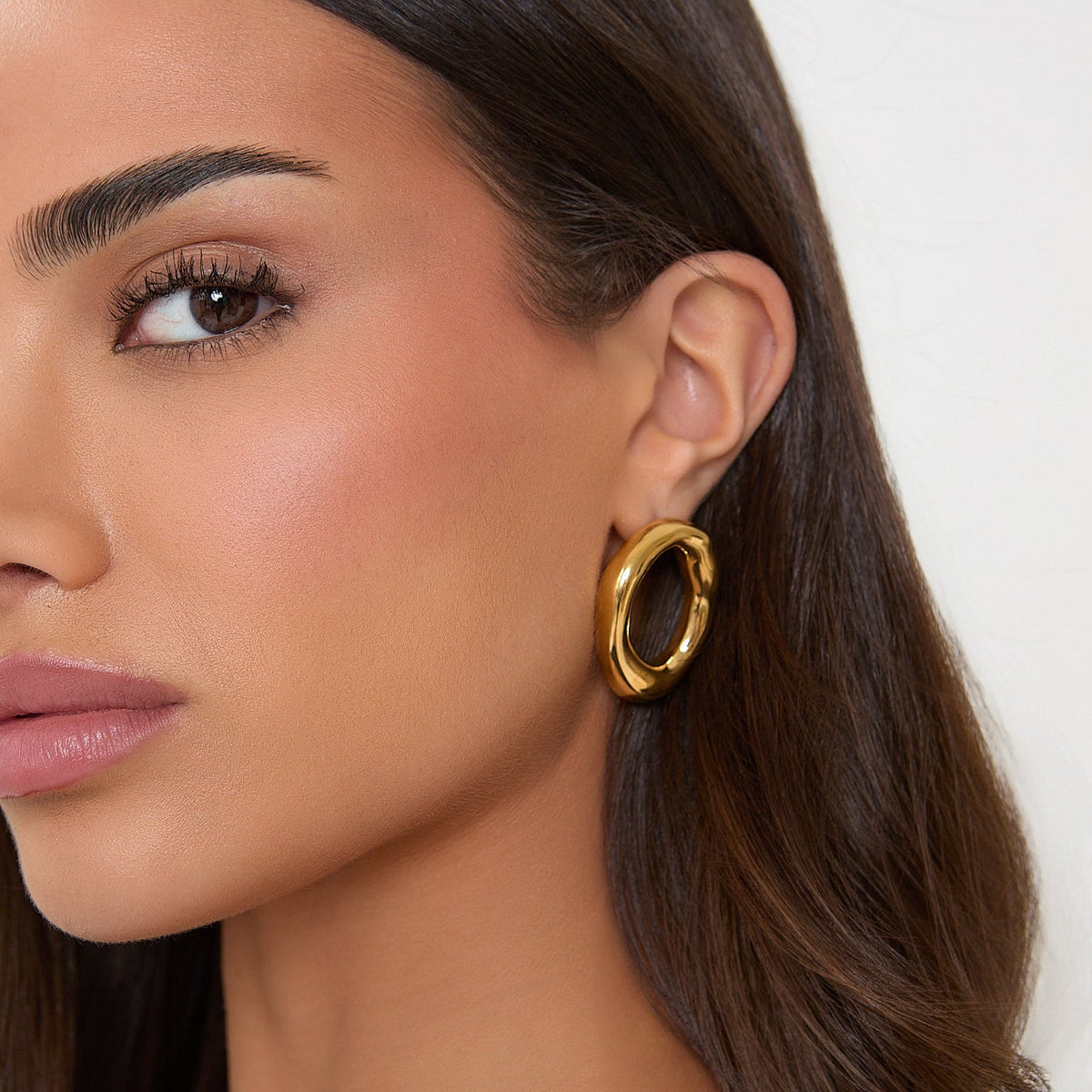 Open Oval Earrings - Belmont Bijou