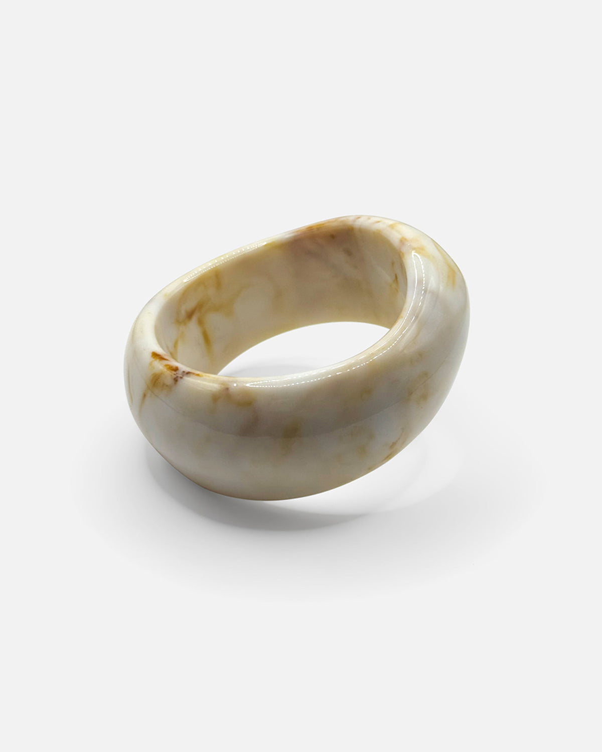 Sculpted Latte Bangle - Belmont Bijou