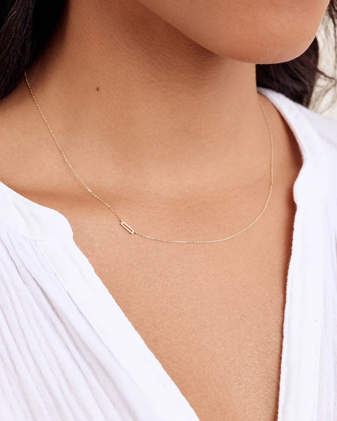 Alphabet Necklace in 14K Gold