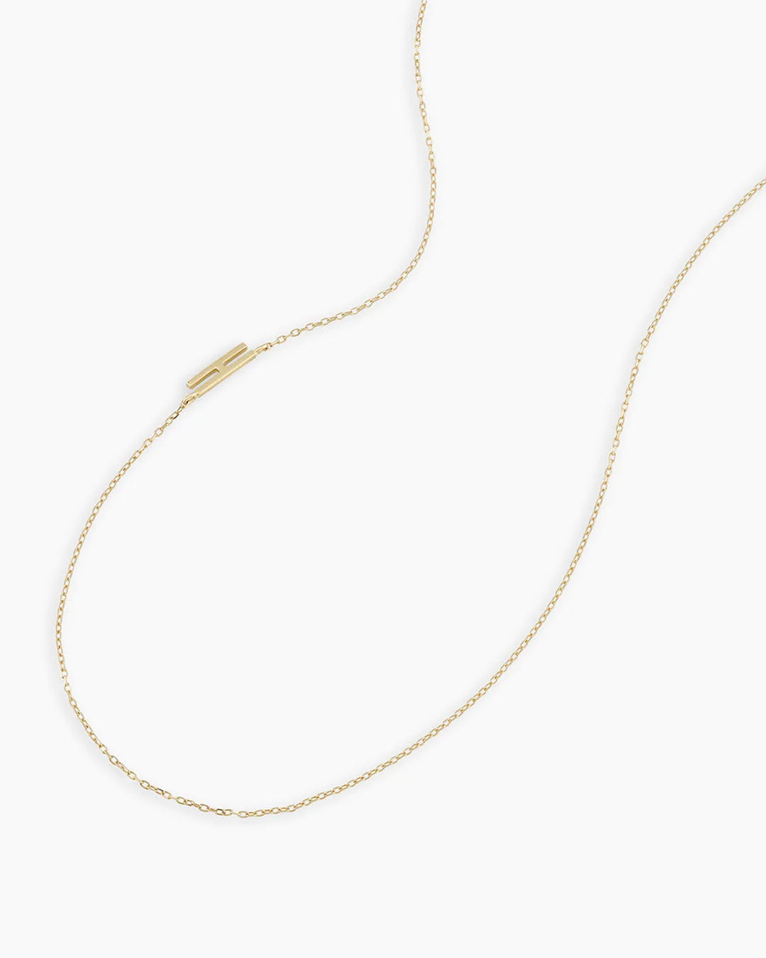 Alphabet Necklace in 14K Gold
