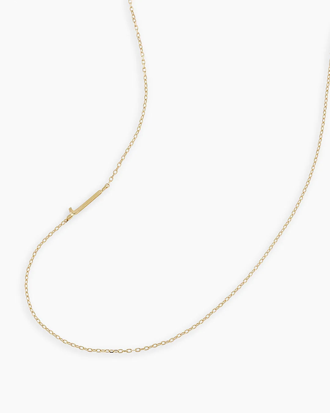 Alphabet Necklace in 14K Gold
