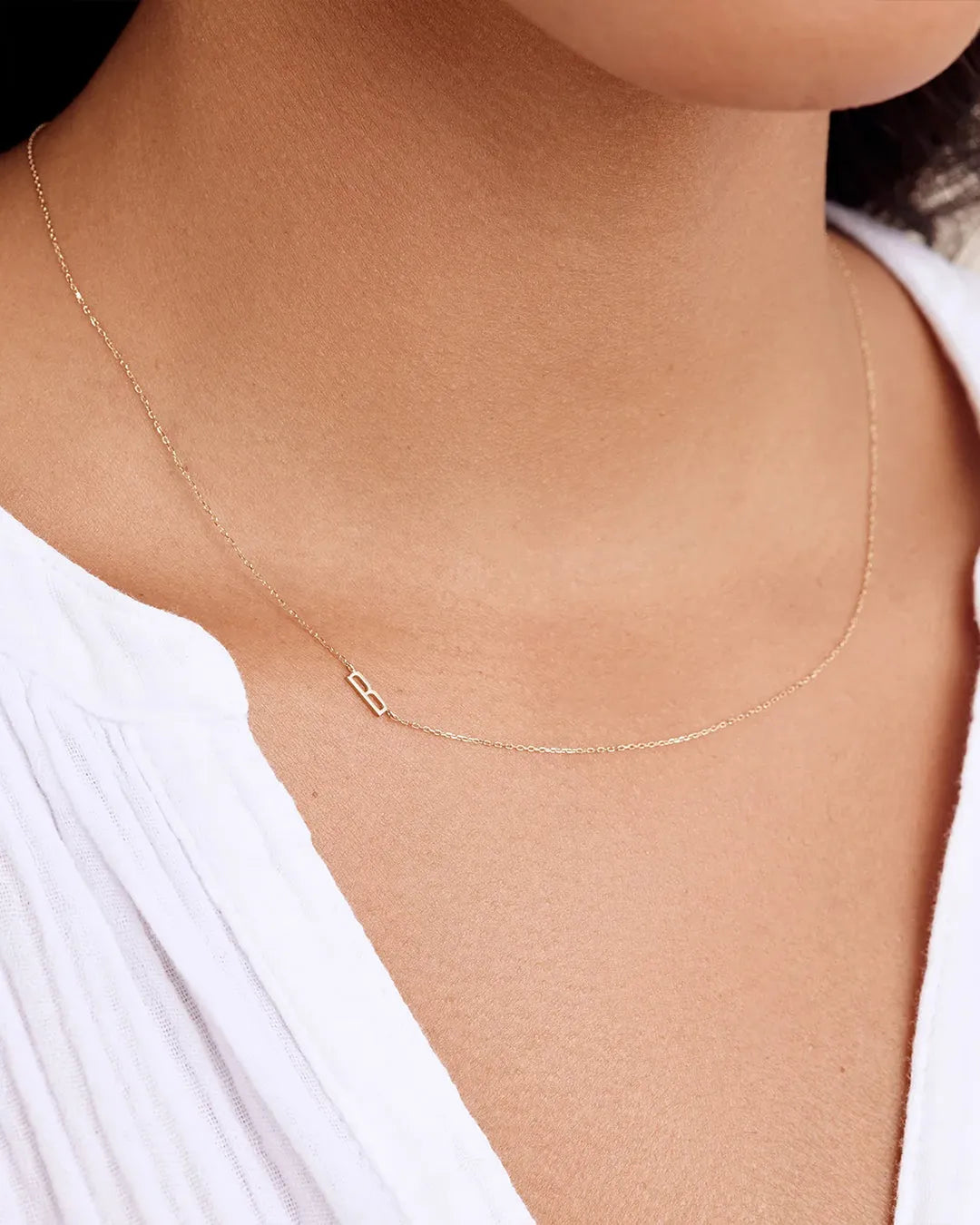 Alphabet Necklace in 14K Gold
