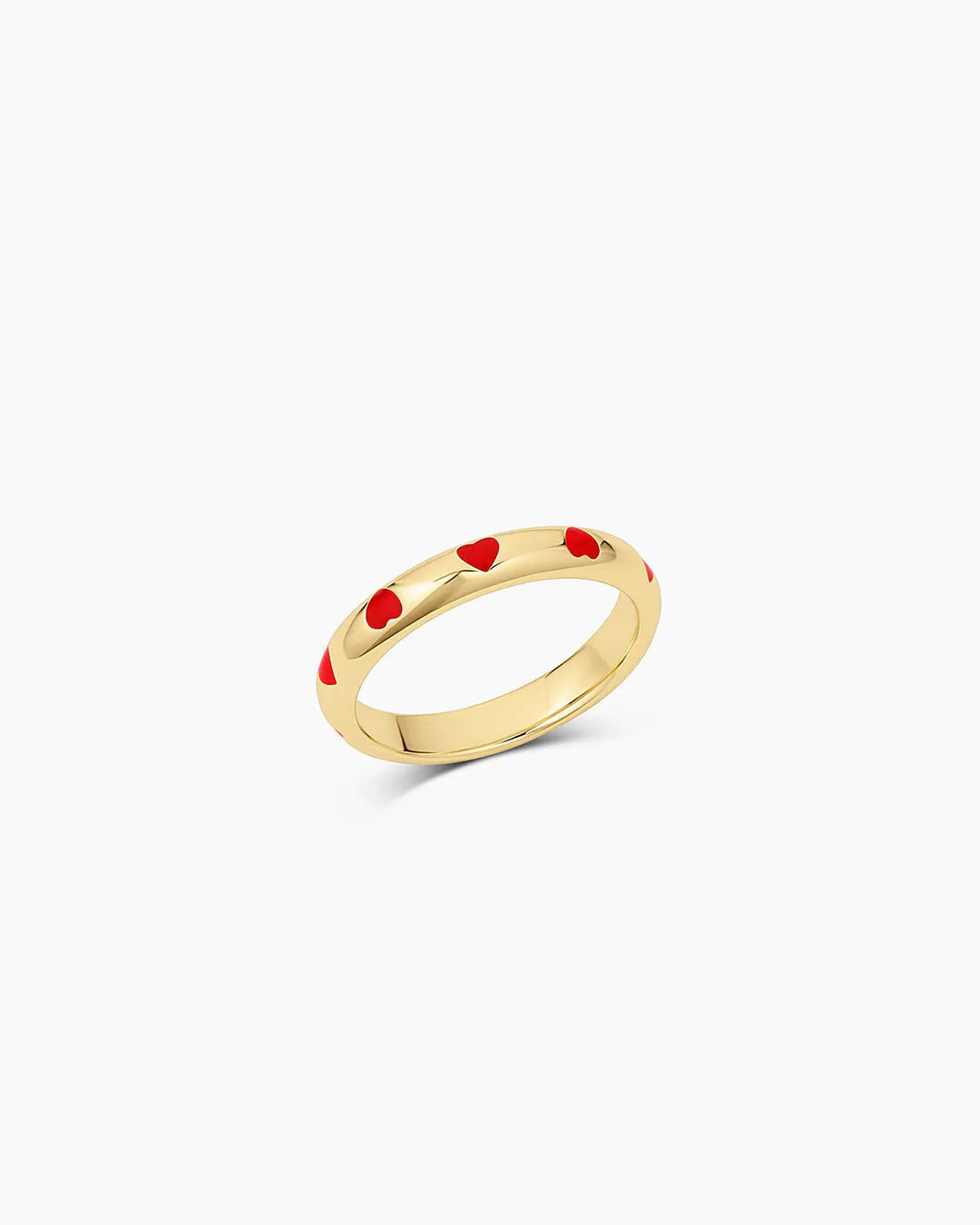 Amour Helium Heart Ring in 18K Gold Plated