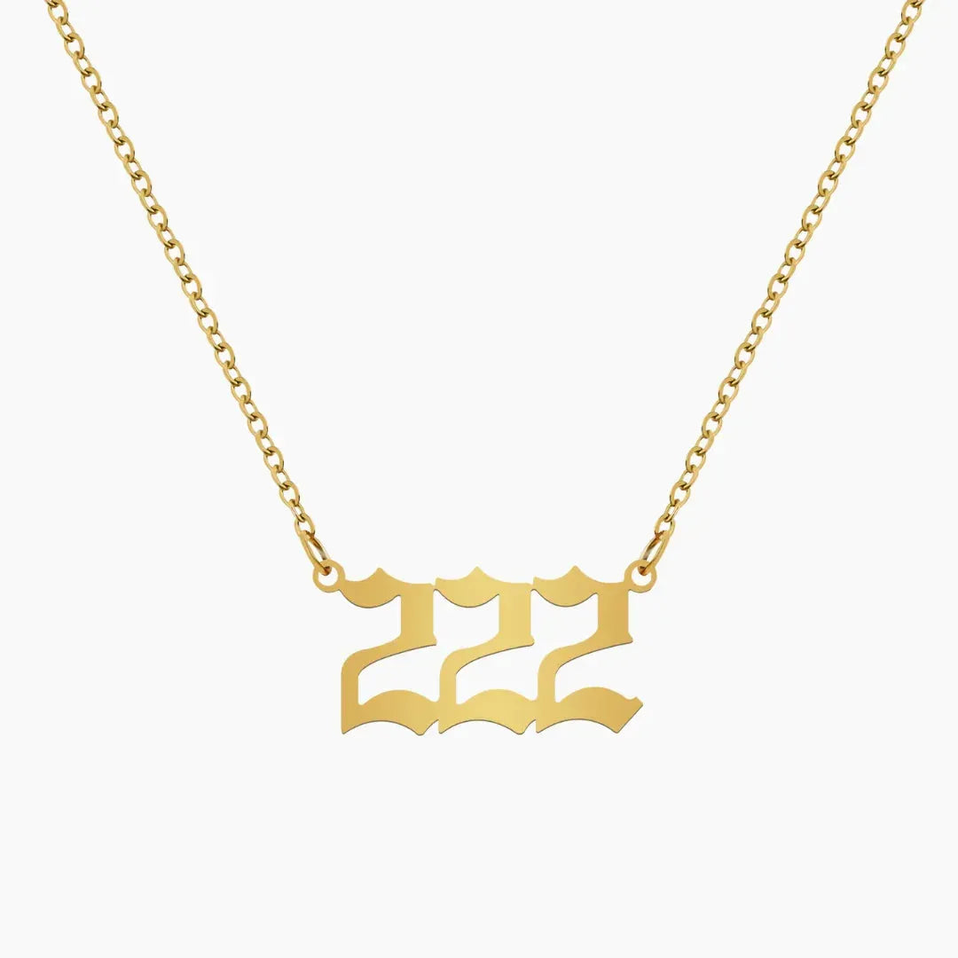 Angel Number Pendant Necklace