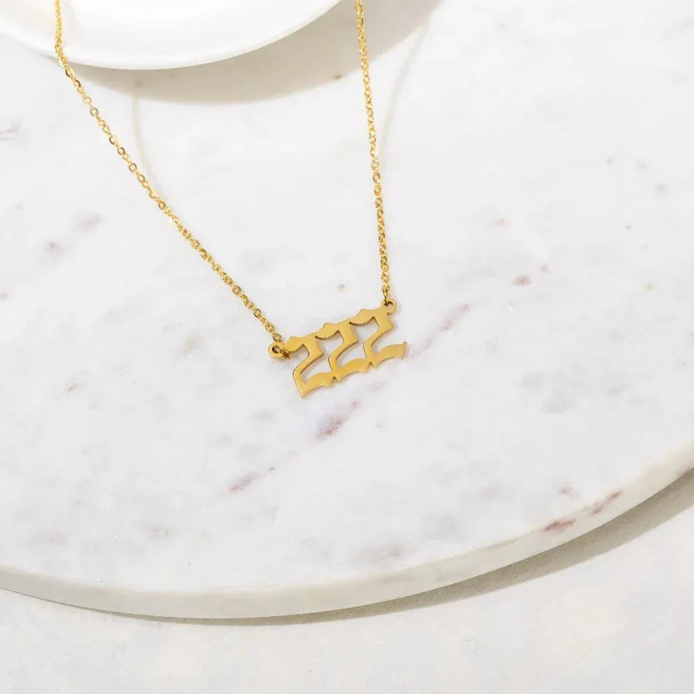Angel Number Pendant Necklace