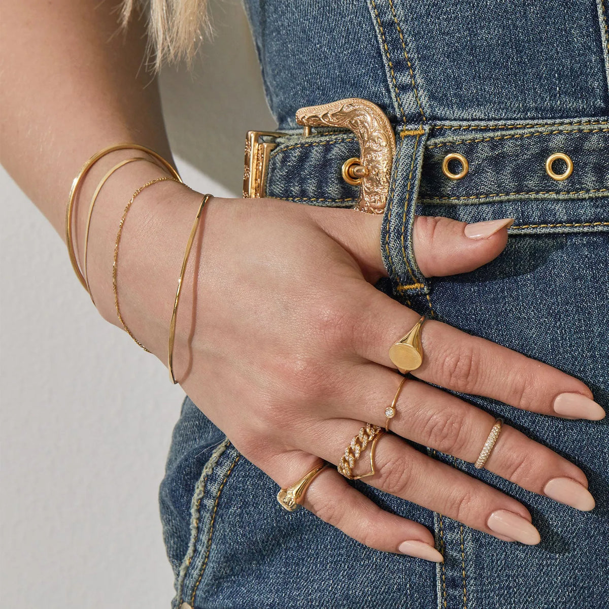 Baby Figaro Chain Bracelet in 14K Gold