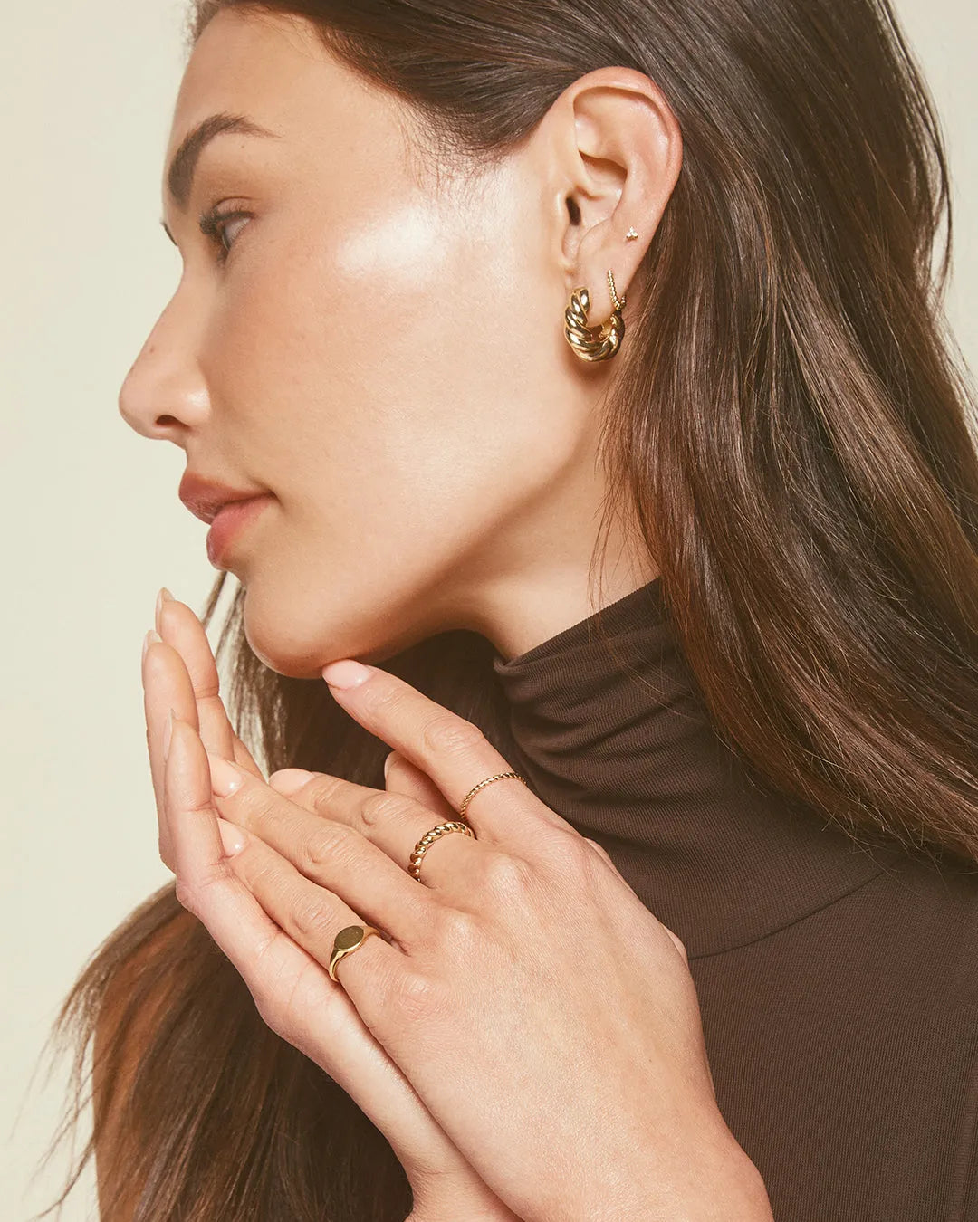 Bespoke Signet Ring in 18K Gold Plated