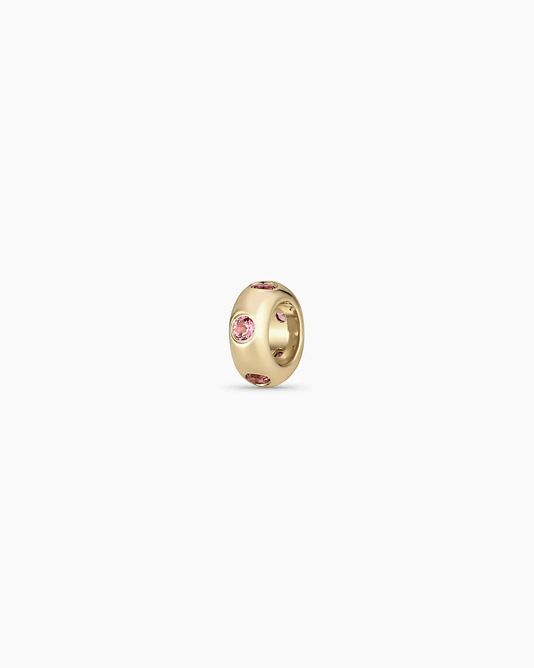Birthstone Halo Charm in 14K Solid Gold