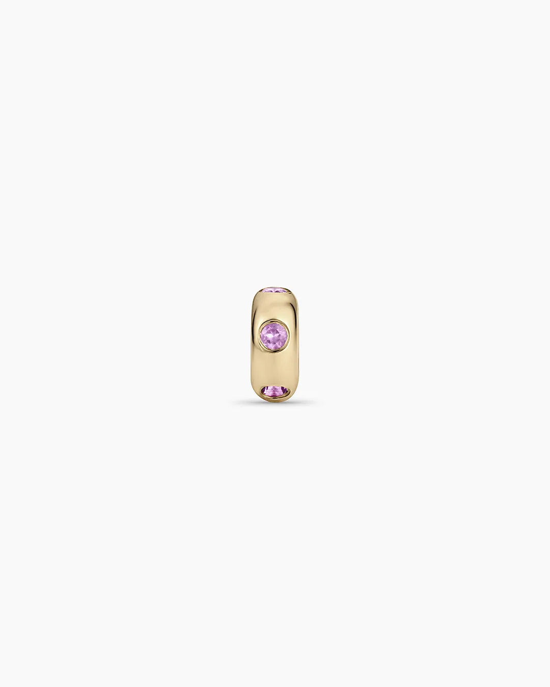 Birthstone Halo Charm in 14K Solid Gold