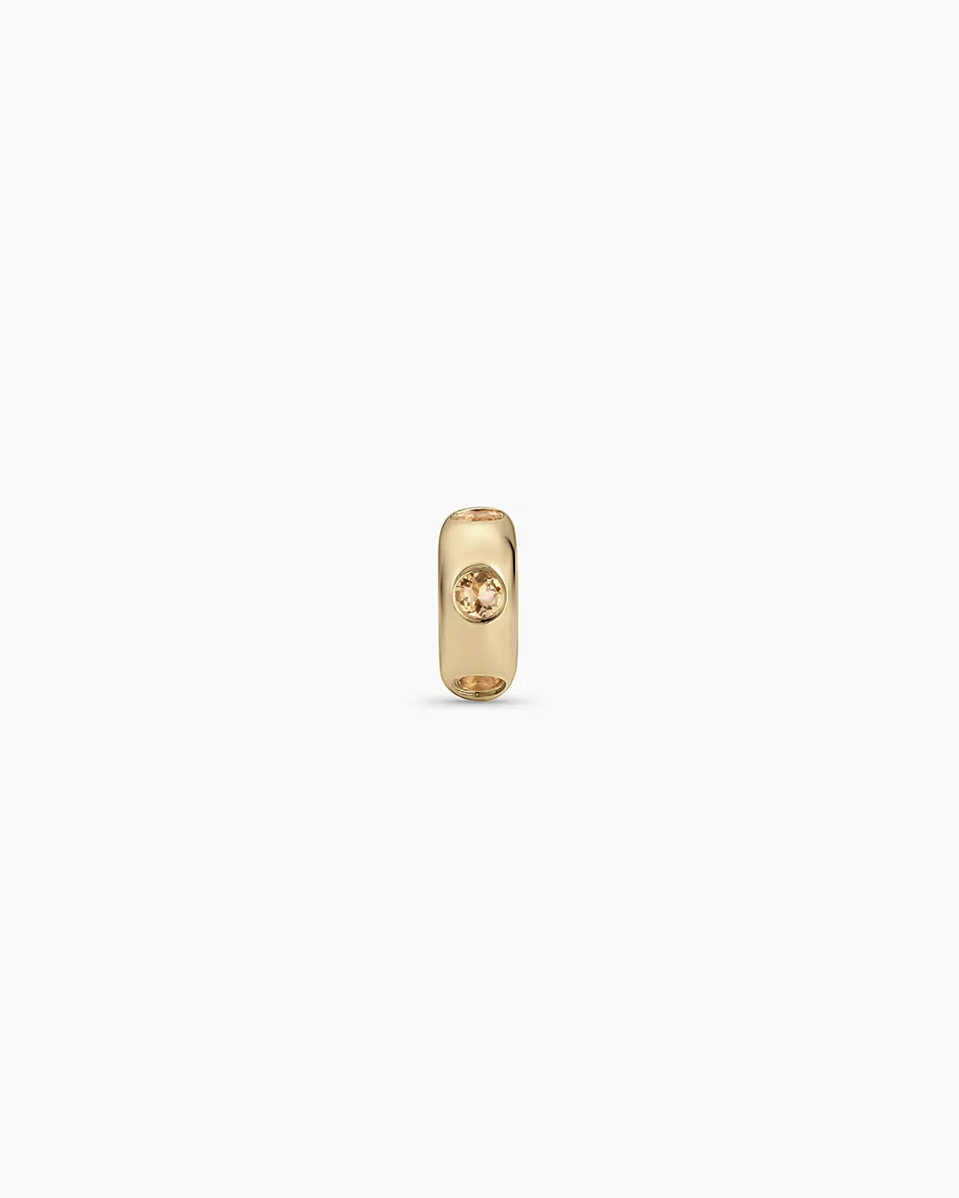Birthstone Halo Charm in 14K Solid Gold