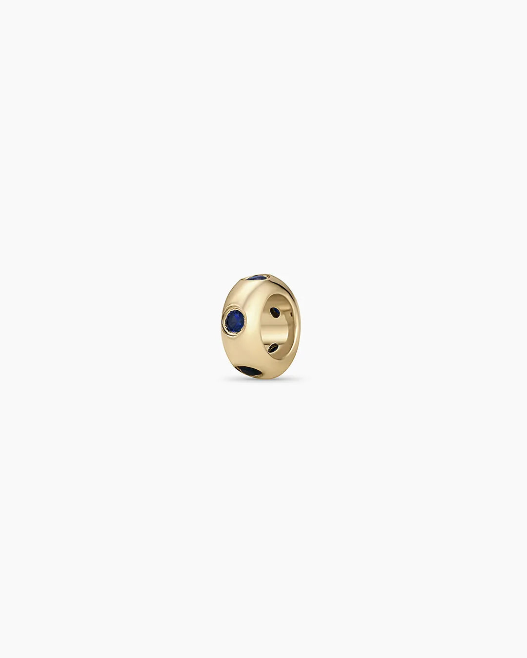 Birthstone Halo Charm in 14K Solid Gold