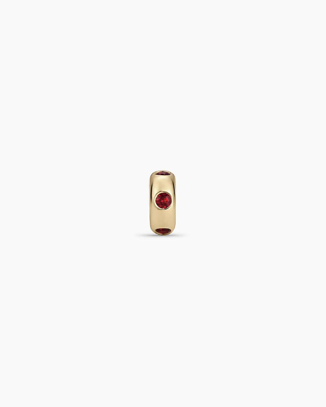 Birthstone Halo Charm in 14K Solid Gold