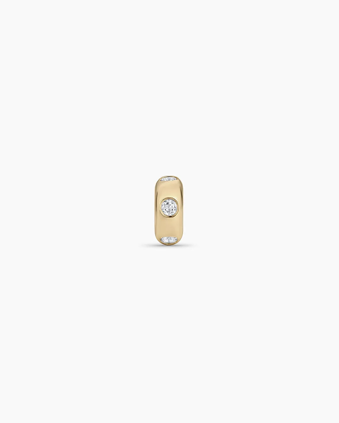 Birthstone Halo Charm in 14K Solid Gold