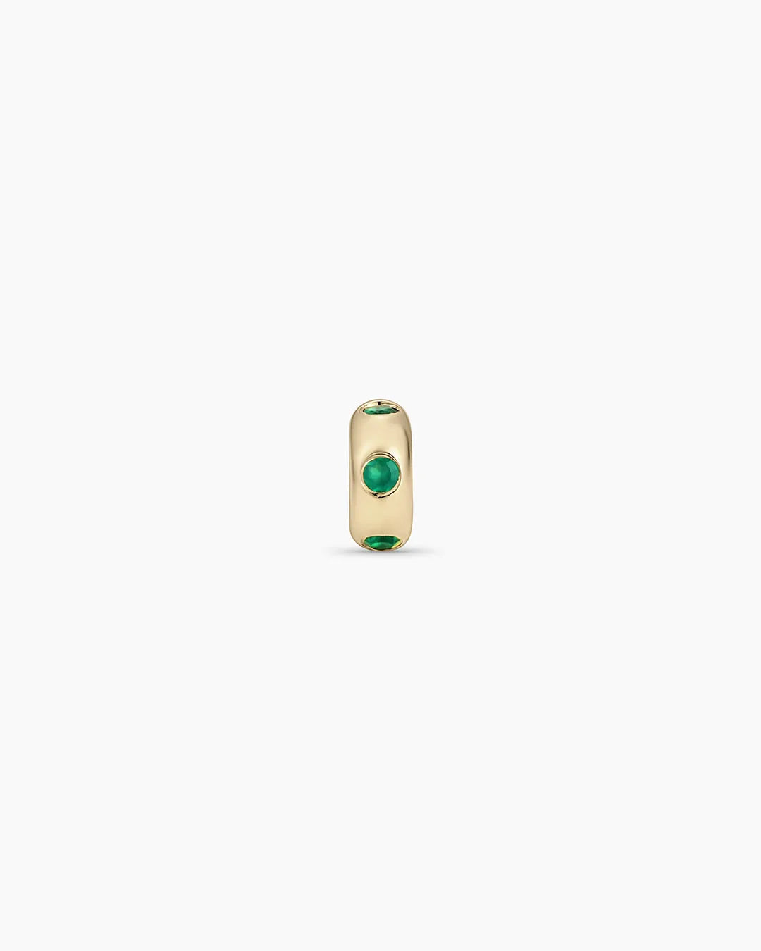 Birthstone Halo Charm in 14K Solid Gold