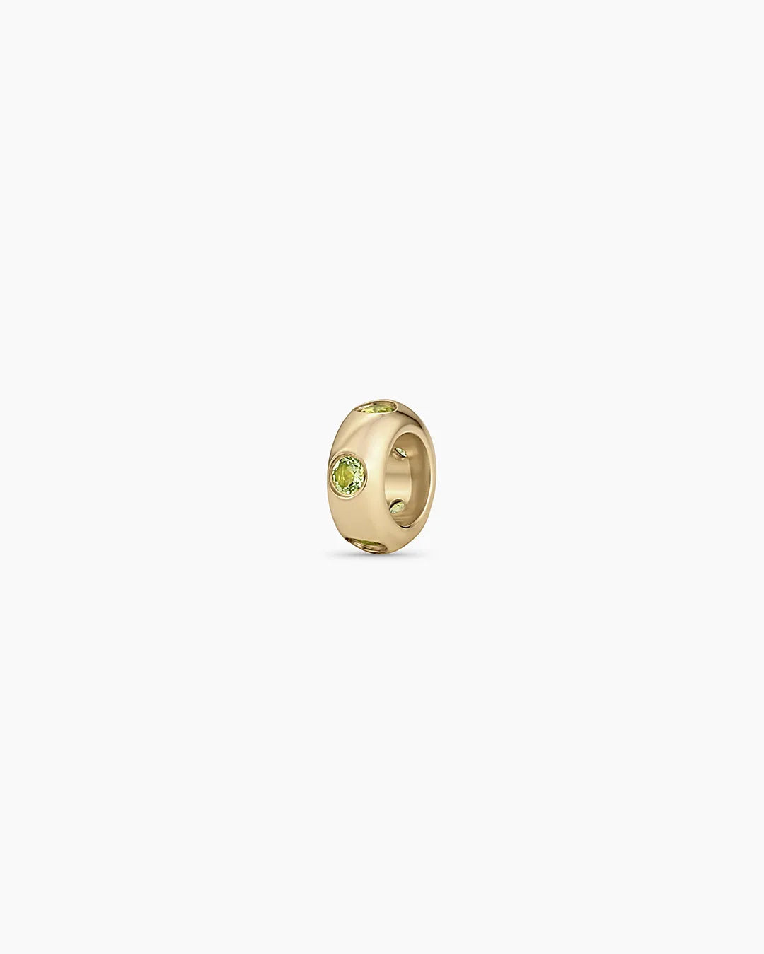 Birthstone Halo Charm in 14K Solid Gold