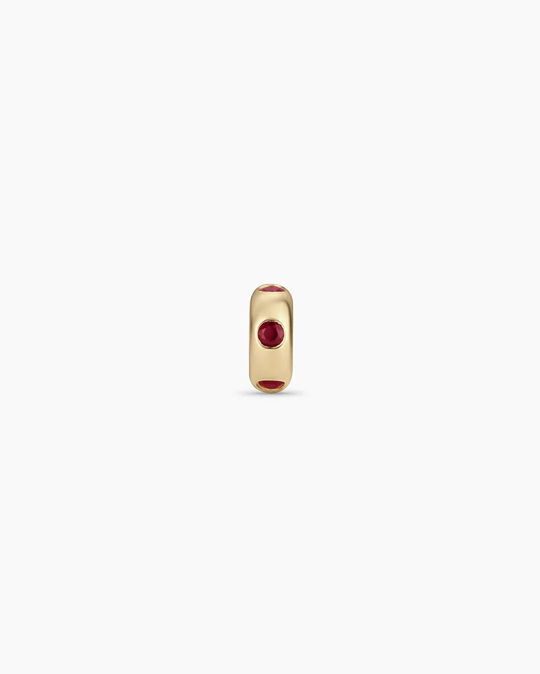 Birthstone Halo Charm in 14K Solid Gold