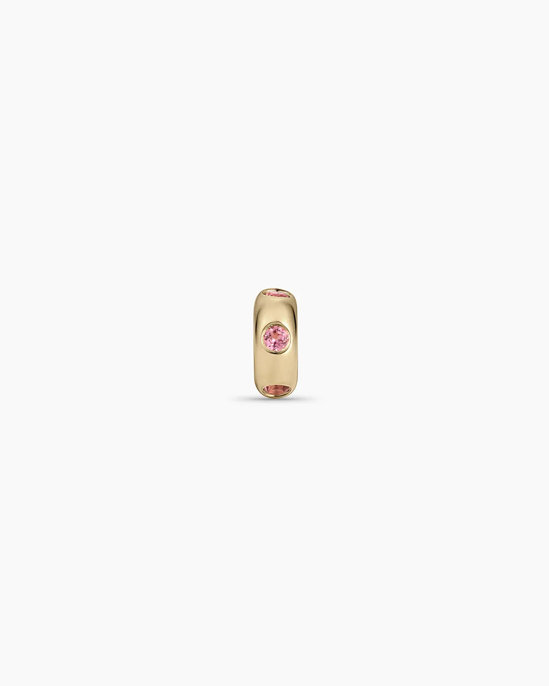 Birthstone Halo Charm in 14K Solid Gold