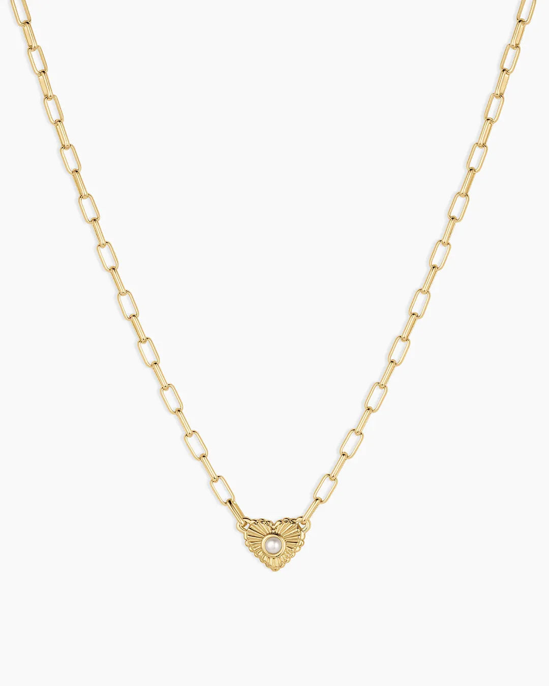 Birthstone Heart Necklace in 18K Gold Plated