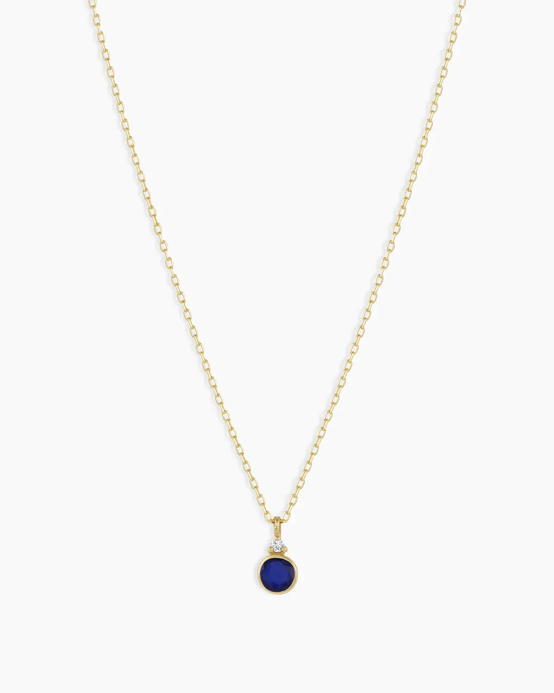 Birthstone Necklace in 14K Solid Gold
