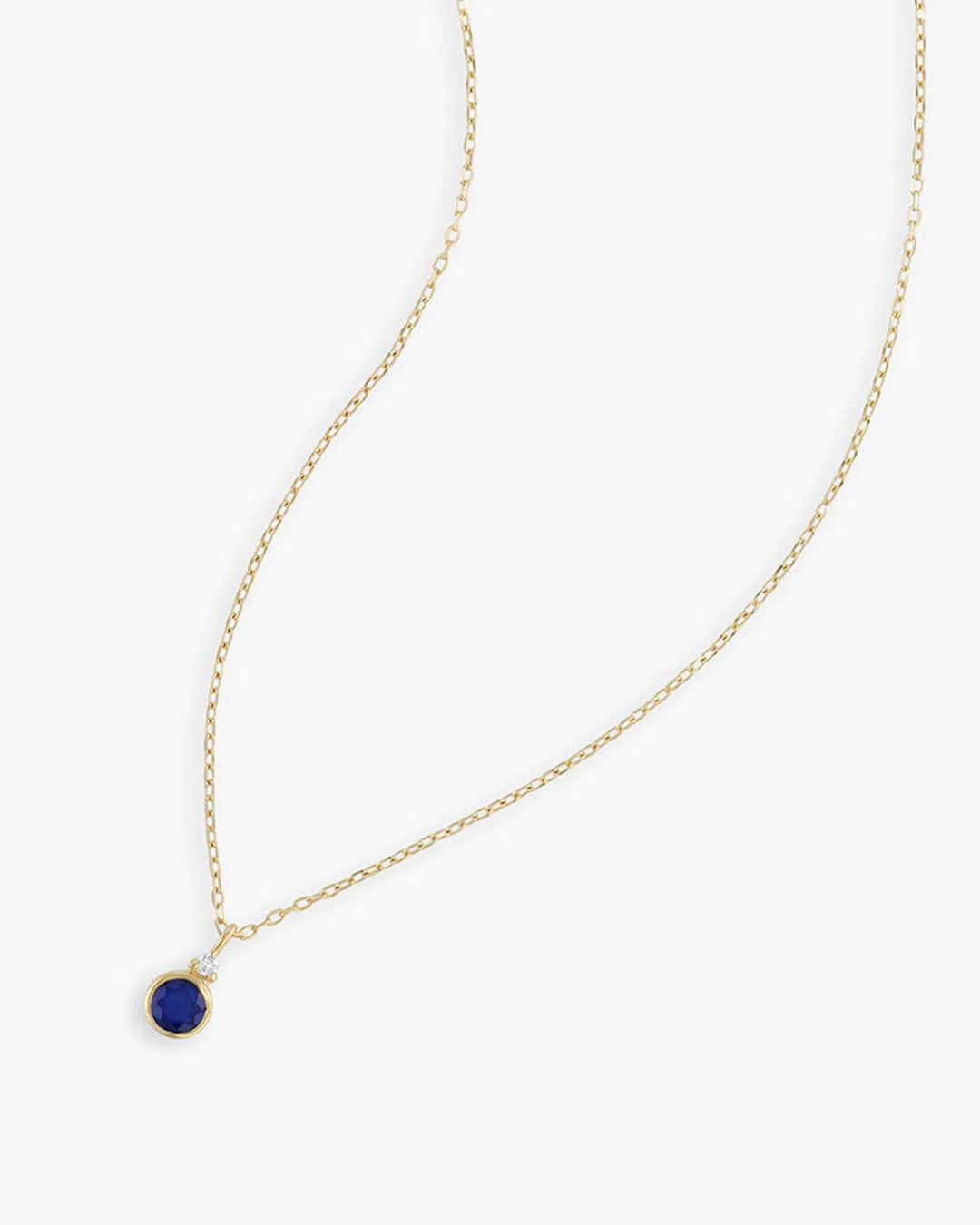 Birthstone Necklace in 14K Solid Gold