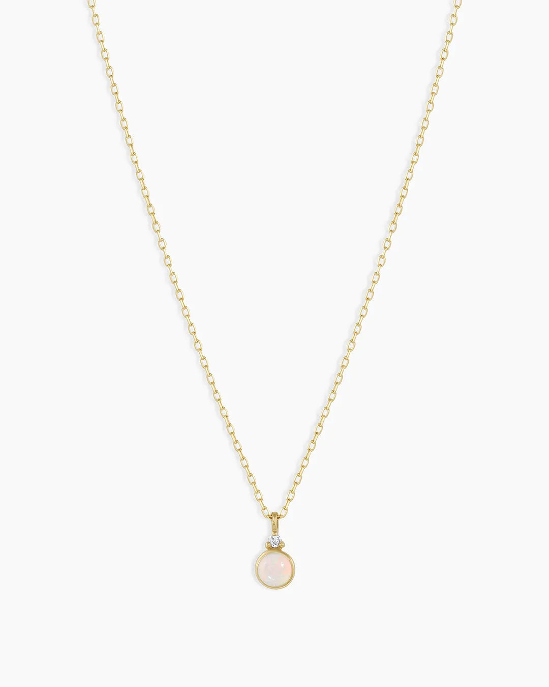 Birthstone Necklace in 14K Solid Gold