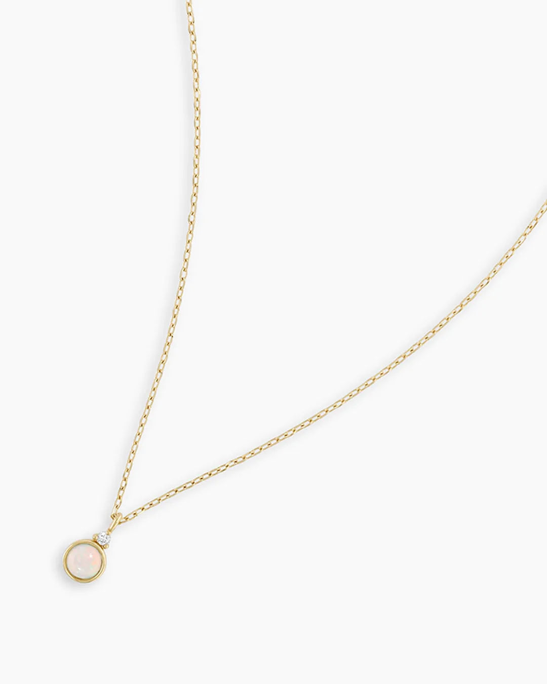 Birthstone Necklace in 14K Solid Gold
