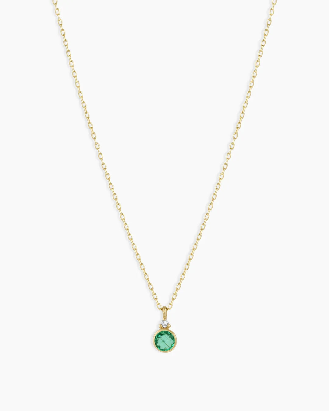 Birthstone Necklace in 14K Solid Gold