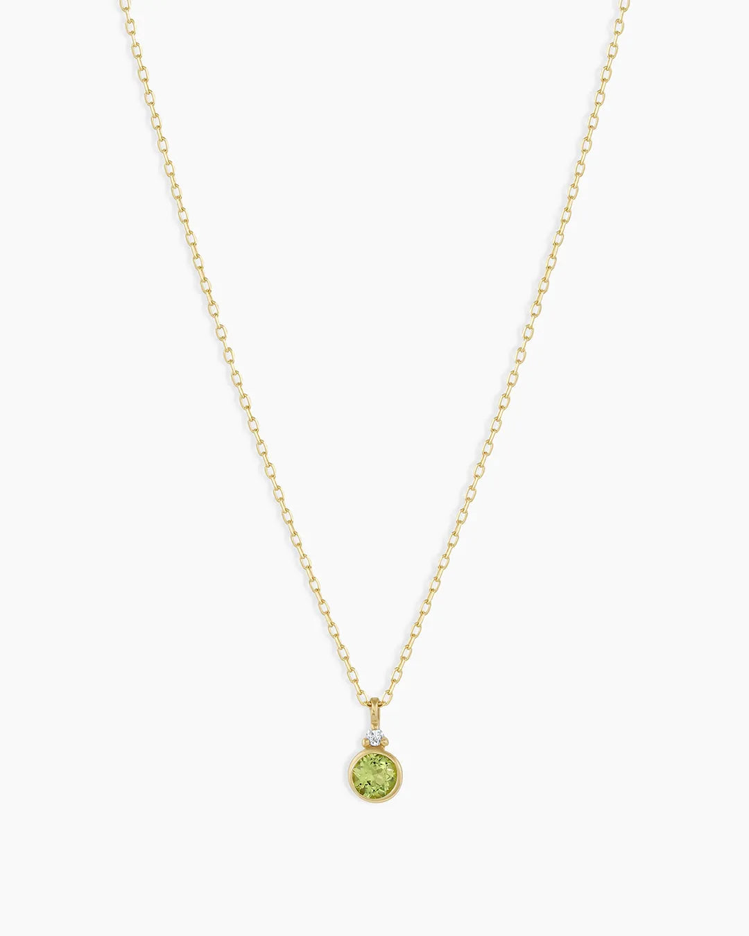 Birthstone Necklace in 14K Solid Gold