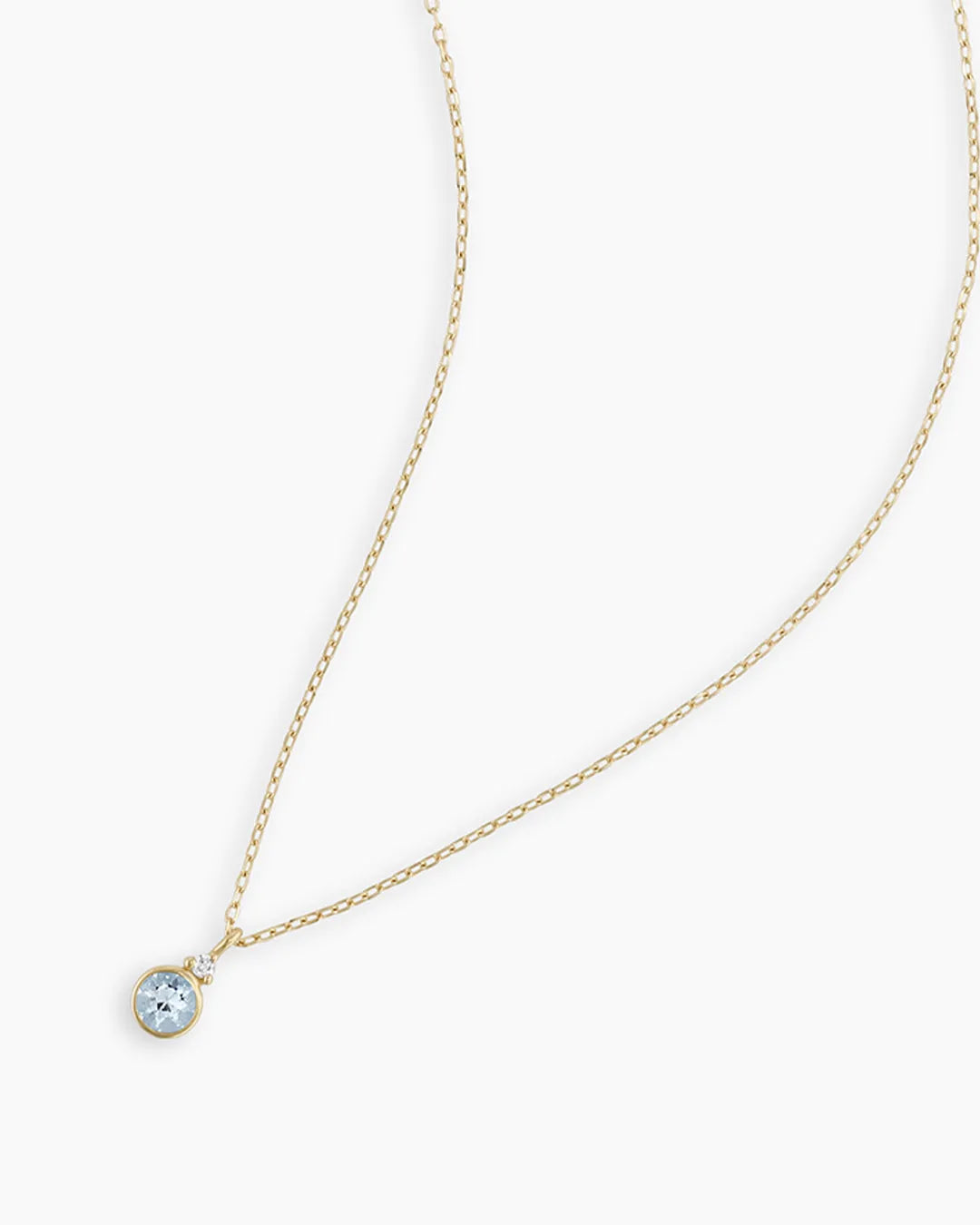 Birthstone Necklace in 14K Solid Gold