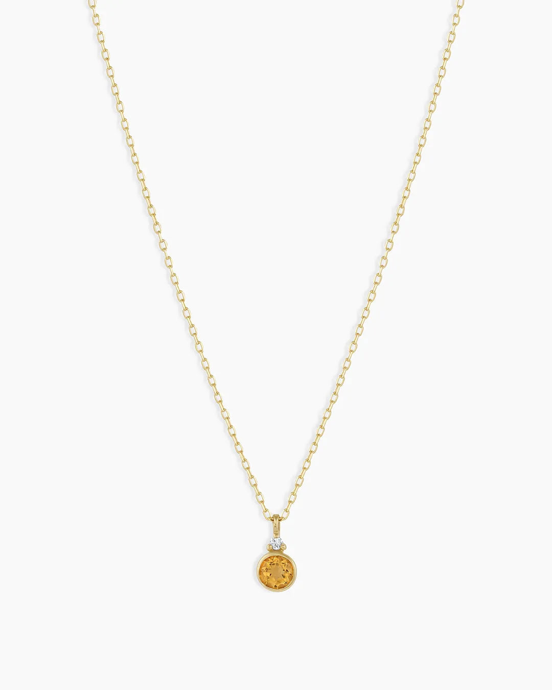 Birthstone Necklace in 14K Solid Gold