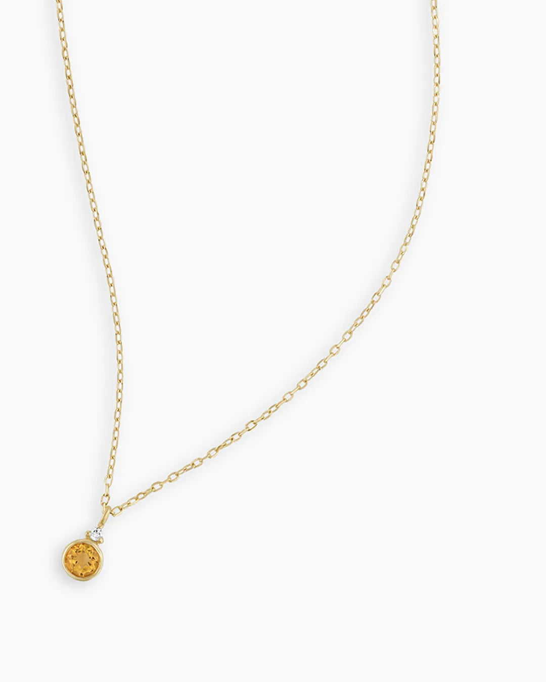 Birthstone Necklace in 14K Solid Gold