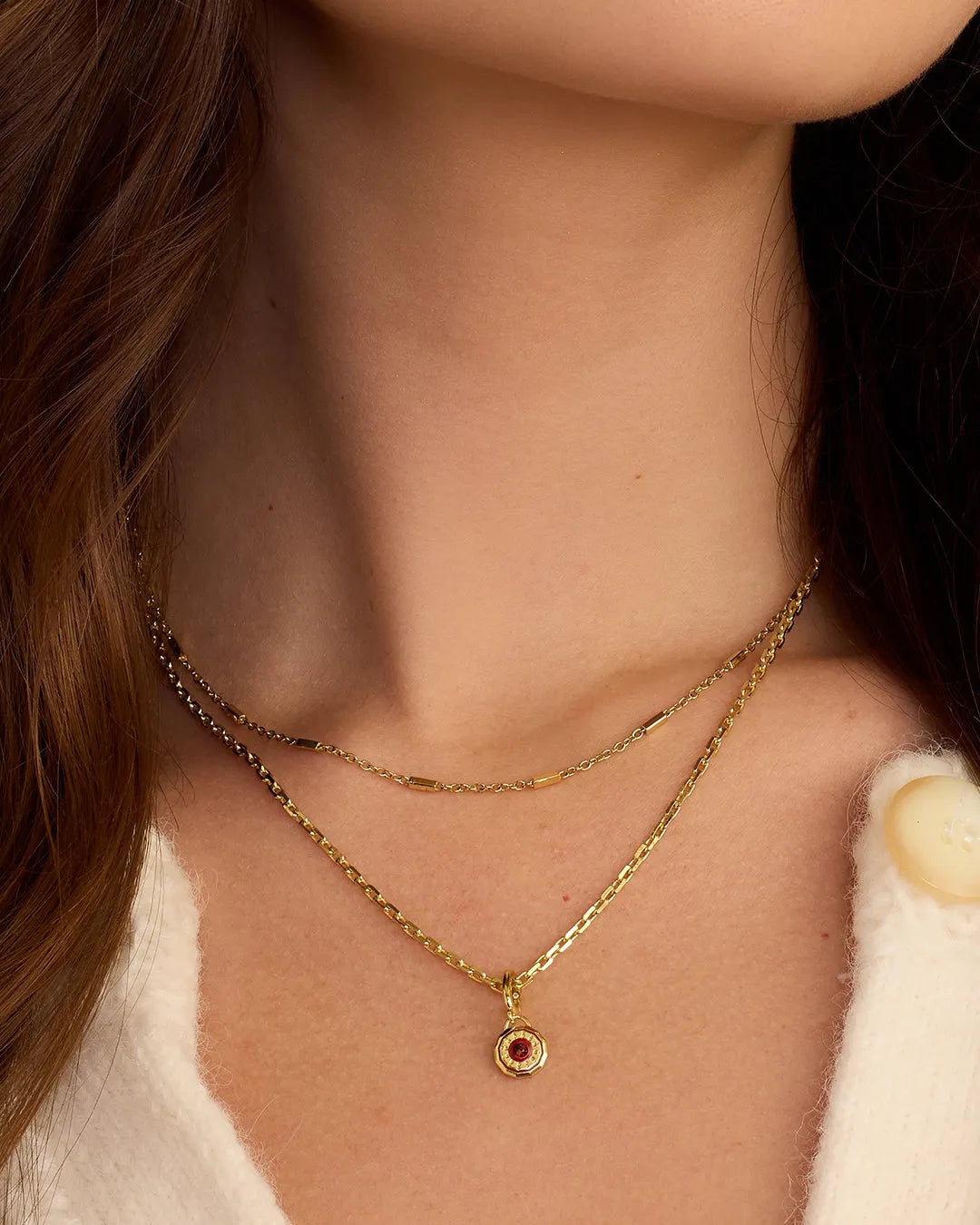 Birthstone Parker Charm in 18K Gold Plated