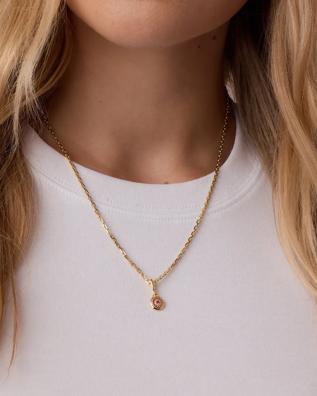 Birthstone Parker Charm in 18K Gold Plated