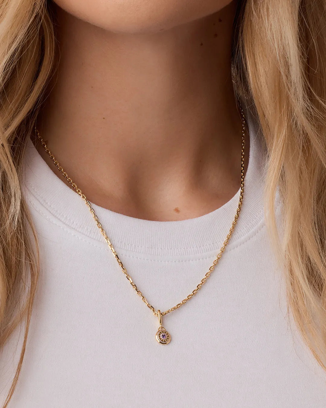 Birthstone Parker Charm in 18K Gold Plated