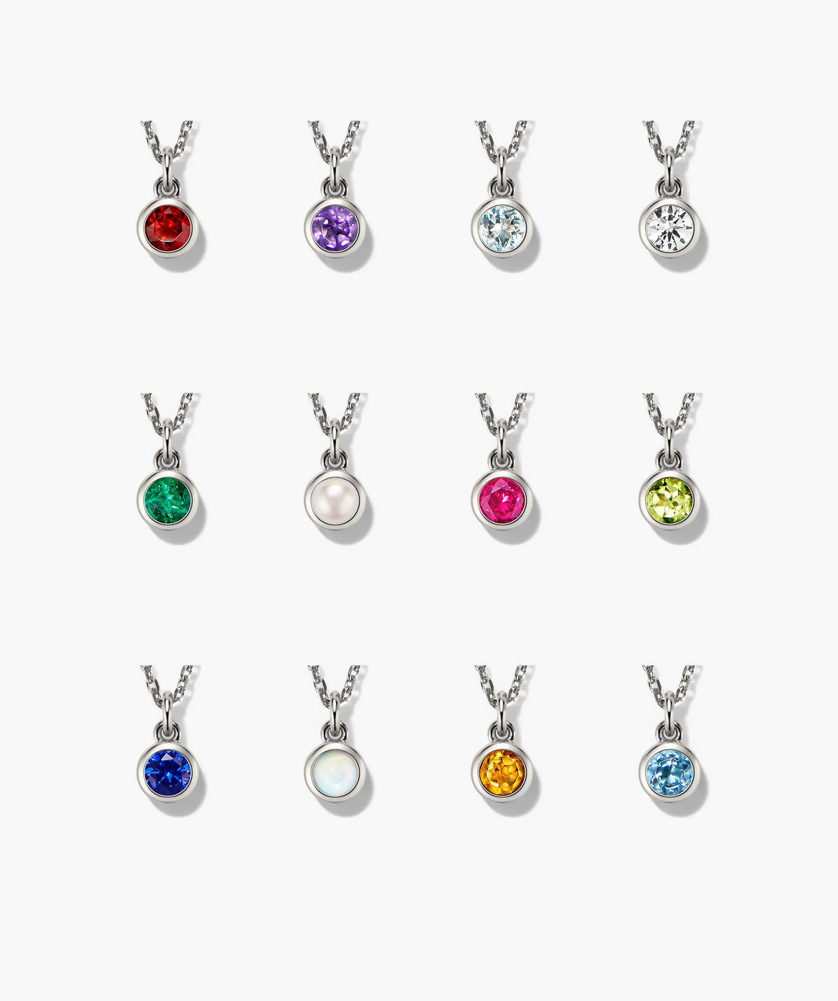 Birthstone Pendant Necklace