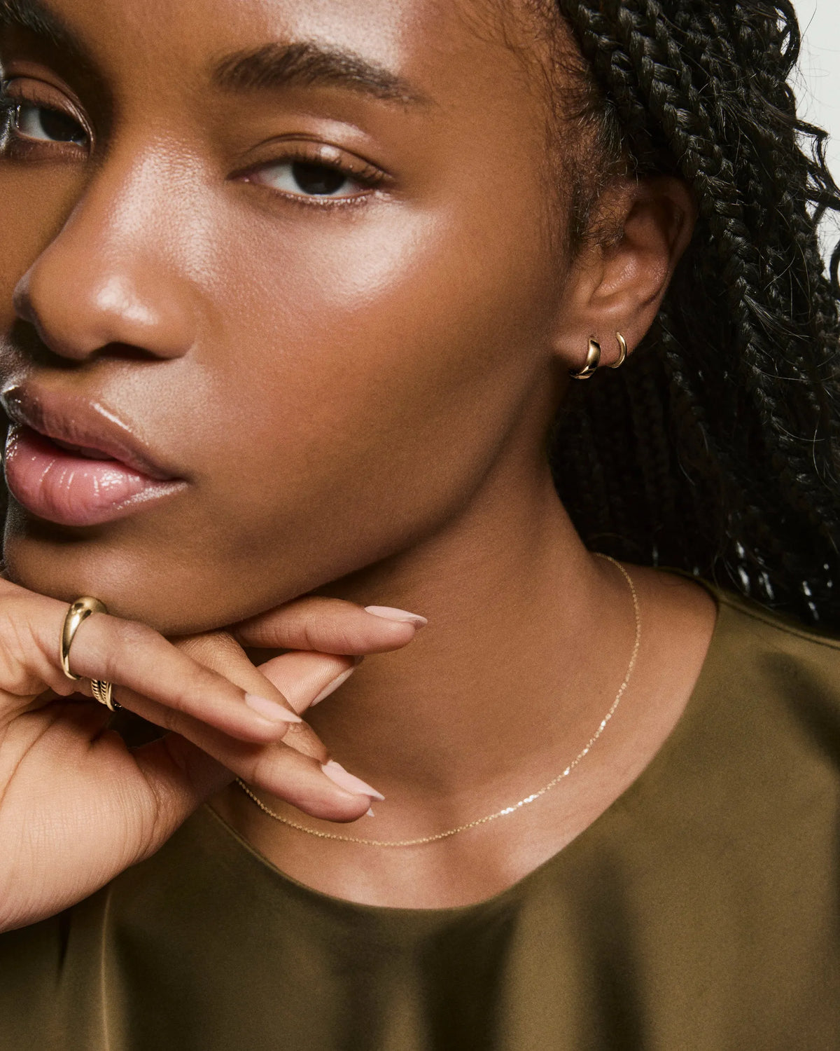 Bold Huggie Hoop Earrings
