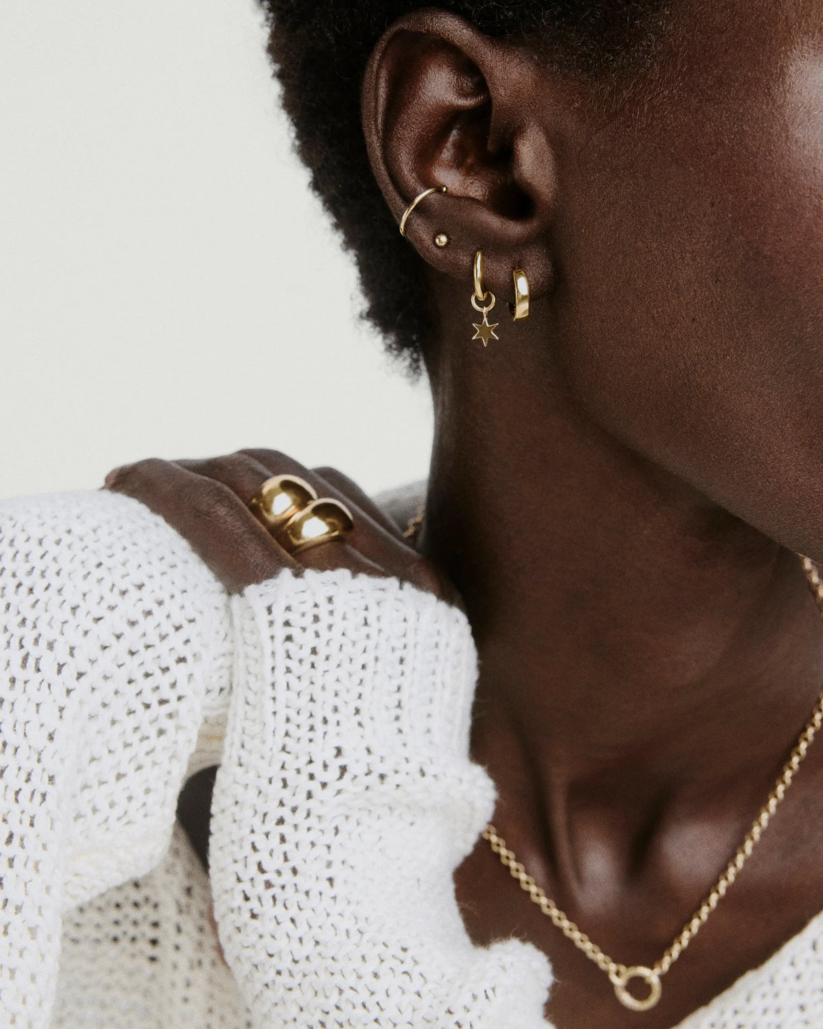 Bold Huggie Hoop Earrings